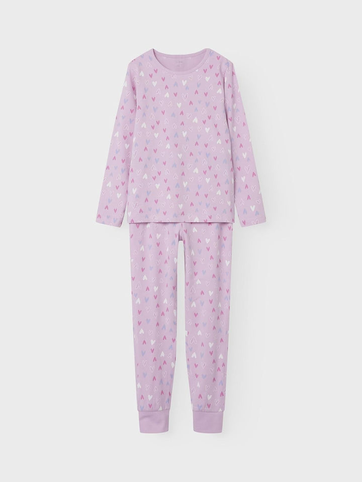 NAME IT Mädchen Nkfnightset Pink Hearts Noos, 86-92
