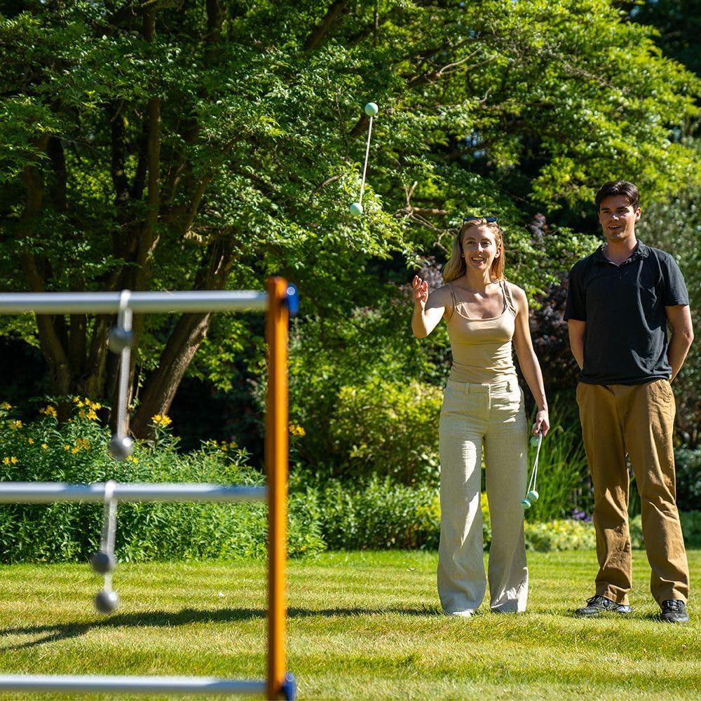 Profi Twistladder Leitergolf Fluor Gelb Orange Echte-Golfbälle - Laddergolf Prof-set - Model 2022 -