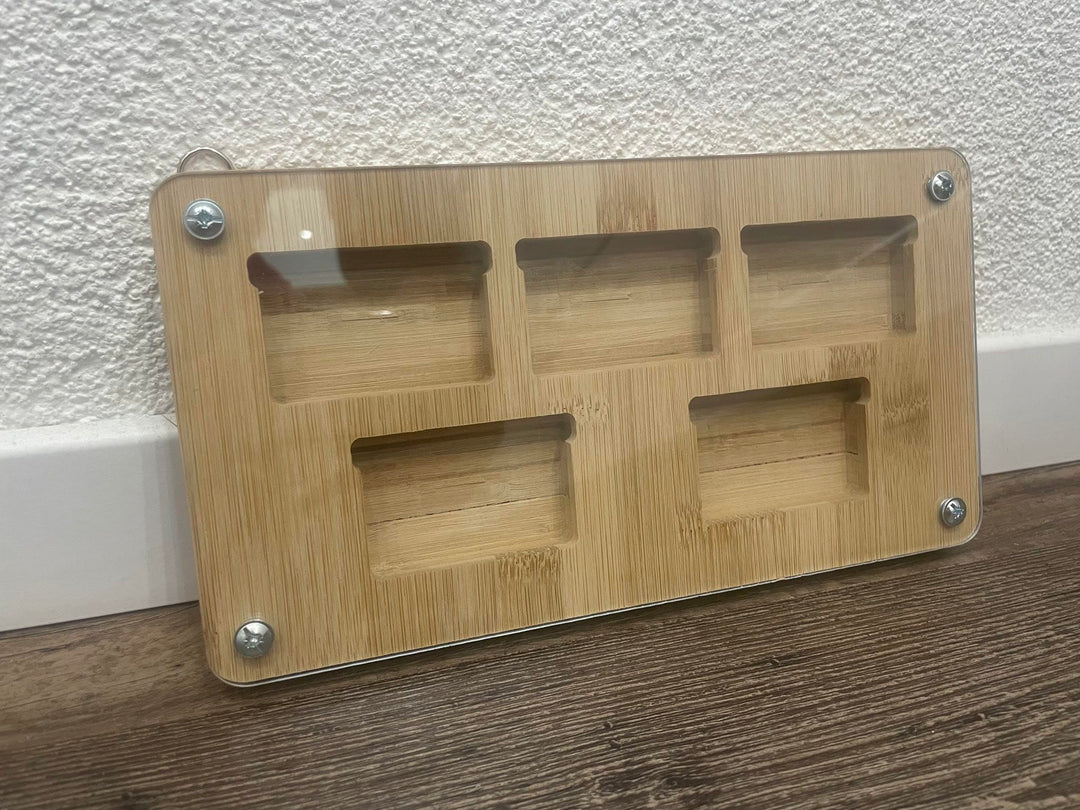 LiftWood Sammelrahmen Aufsteller kompatibel mit acht 8 NintendoGameBoy Advance Spiel Halter Display
