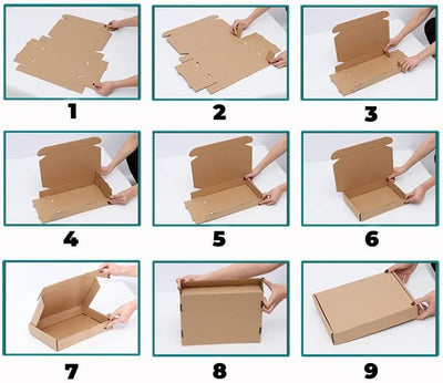 PACK4YA 330×225×72mm A4 C4 Gross Pakete für Versand versandbox Verpackungskartons Versandkartons für