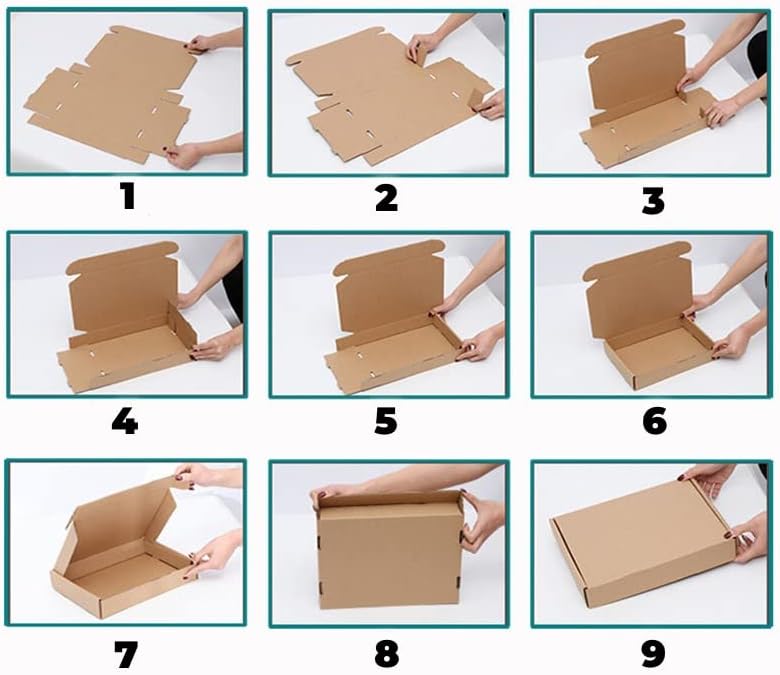 PACK4YA 330×225×72mm A4 C4 Gross Pakete für Versand versandbox Verpackungskartons Versandkartons für