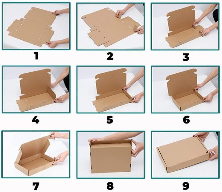 PACK4YA 330×225×72mm A4 C4 Gross Pakete für Versand versandbox Verpackungskartons Versandkartons für