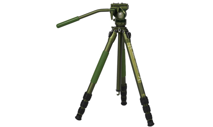 SIRUI CT04+CT5 Kamerastativ Set, Leichtes Aluminium-Stativ mit 360° Panoramakopf, umkehrbarer Mittel