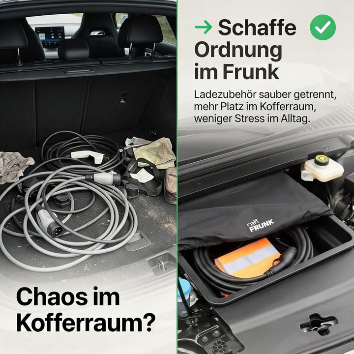 rati Frunk kompatibel für Frunk BYD ATTO 3 2022- | Erweiterter Front-Stauraum. Perfekt für Ladekabel