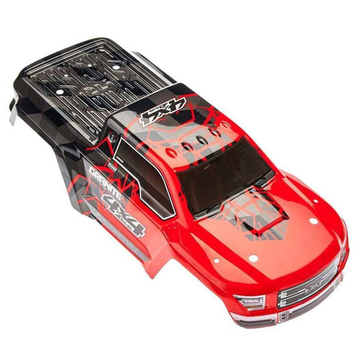 Lackierter Körper mit Abziehbild, Rot: Granit 4x4 Mega
