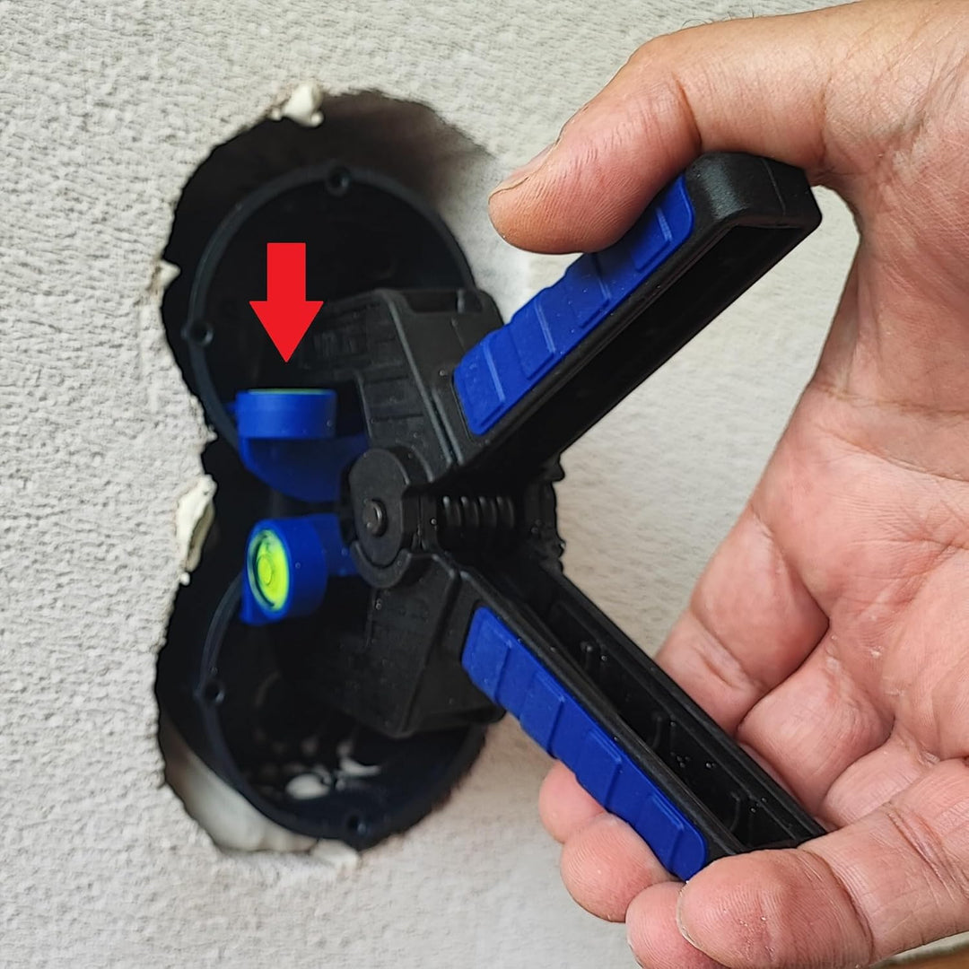 Unterputzdosensetzer mit integrierter Wasserwaage, Gerätedose, Unterputzdose 60mm