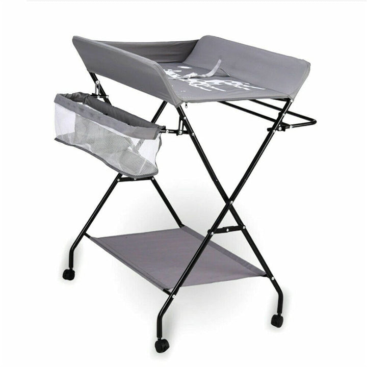Baby Changing Unit Table Folding Nursery Changing Station Bath Mat with Storage Mit Badewanne,mit Ro