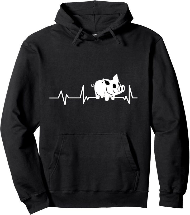 Baby Schwein Herzschlag Schwein Geschenk Schwein Pullover Hoodie