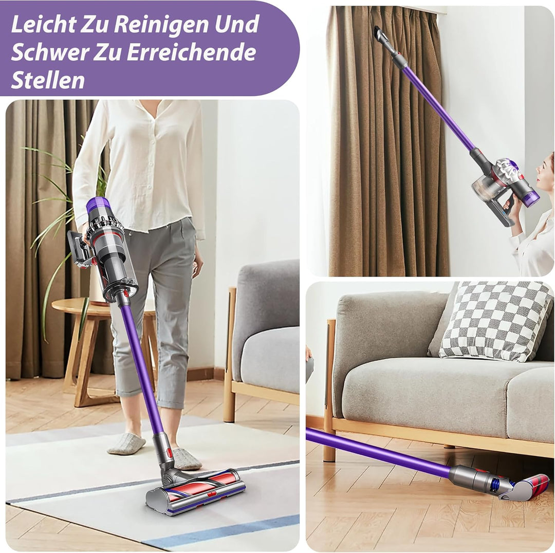 Verlängerungsrohr Kompatibel für Dyson V7 V8 V10 V11 V15, Teleskoprohr mit 2 Stück Filter, Starre Ve