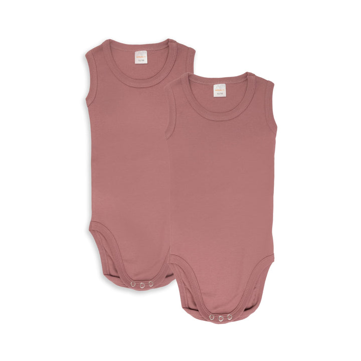 wellyou – Baby Body ohne Arm aus 100% super weicher Baumwolle – 2er Set Kinder Body Ärmellos für Mäd