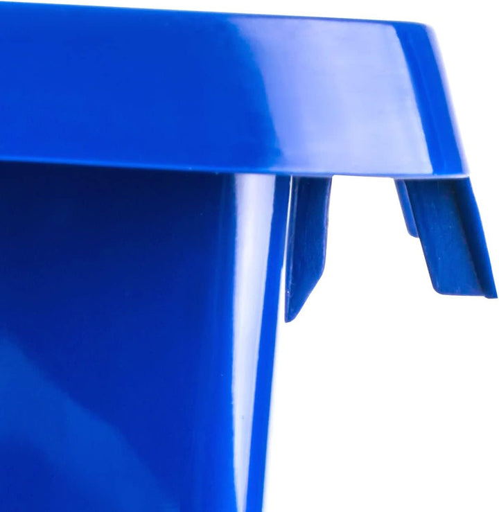 Stapelboxen Set - 10 Stück Stapelbox 210 x 200 x 135 mm - Sichtbox Sichtlagerboxen Lagerbox, Blau, 1