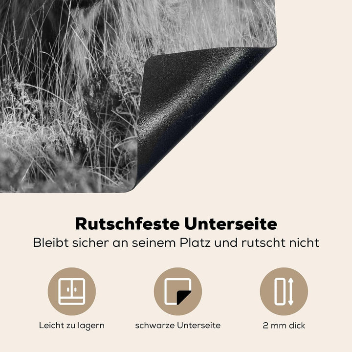 KitchenYeah© Herdabdeckplatte Einteilig Ceranfeld Abdeckplatte Küche Deko | 77x59 cm - Ceranfeldabde