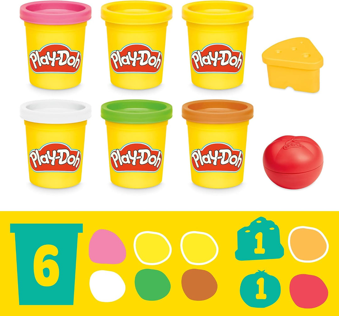 Play-Doh Brutzelspass-Küche, Spielset mit realistischen Kochgeräuschen, mehr als 25 Spiel-Snacks zum
