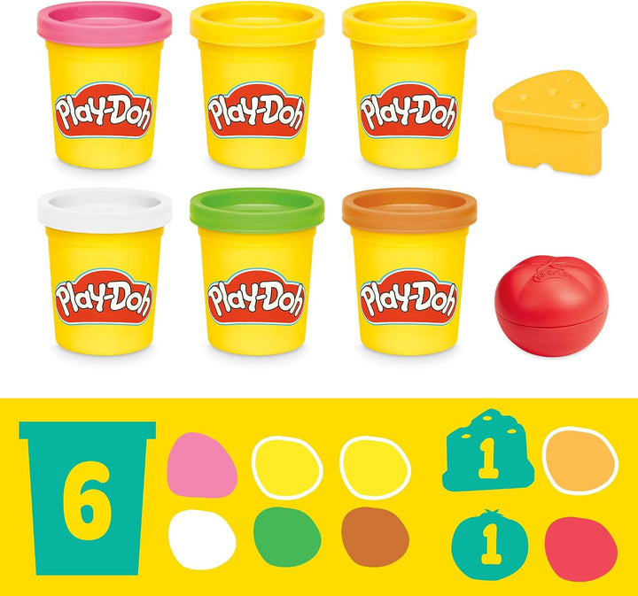 Play-Doh Brutzelspass-Küche, Spielset mit realistischen Kochgeräuschen, mehr als 25 Spiel-Snacks zum