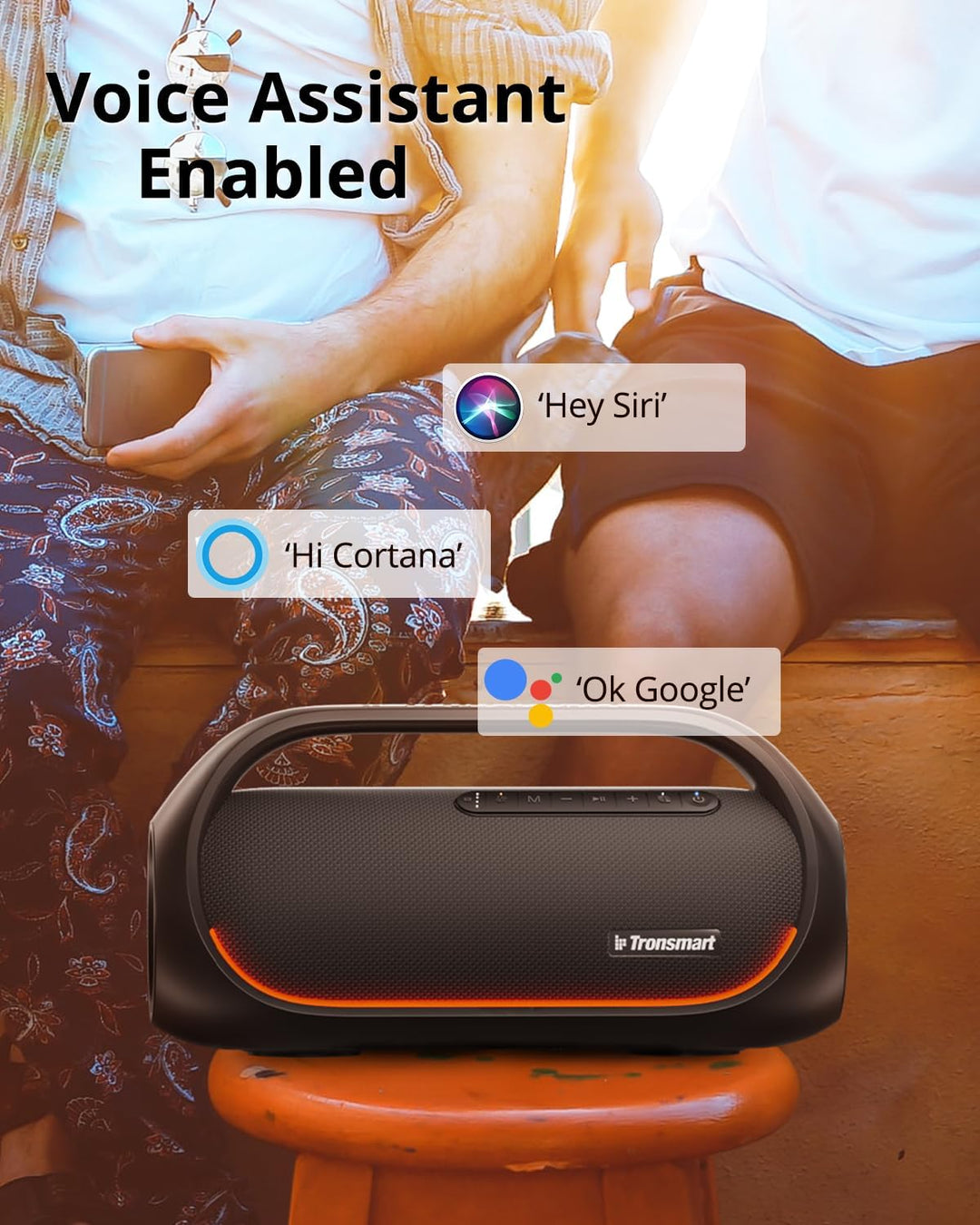 Tronsmart Bang Lautsprecher 60W, IPX6 Wasserdicht leistungsstarke BASS Box,Bluetooth Musikbox mit LE