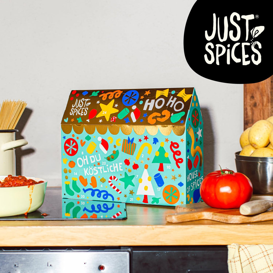 Just Spices Medium Gewürz Adventskalender 2025 I 24 leckere Gewürzmixe und Rezepte I Mit 20 Gewürztü