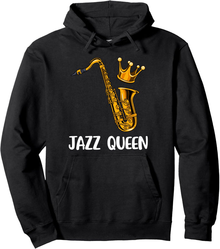 Saxophon Jazz Musik Geschenk Frauen Saxophon Hoodie Jazz Pullover Hoodie