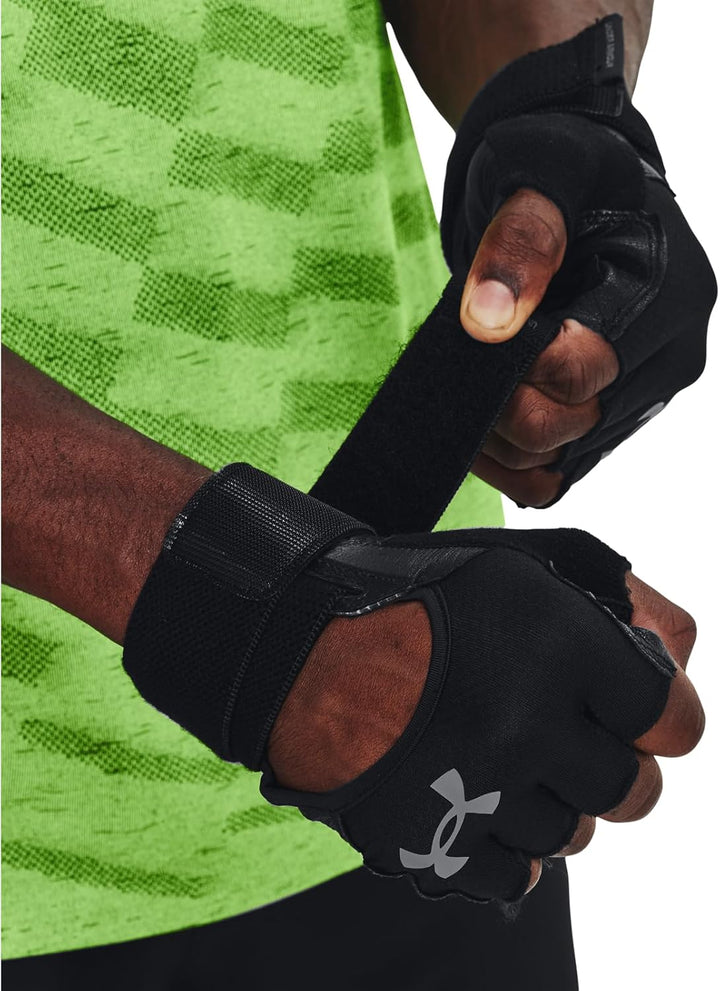 Under Armour Mens Men's Ua Weightlifting Gloves Half Finger LG Schwarz, LG Schwarz