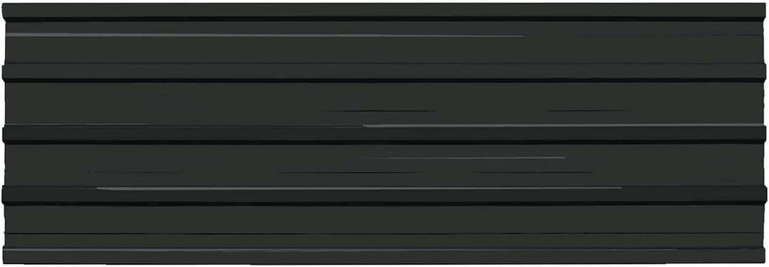 vidaXL Dachpaneel 12 pcs Anthrazit 129 x 45 cm Verzinkter Stahl, Modernes, langlebiges, rechteckiges