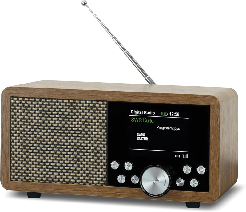 Dynavox DBT600 DAB+ Radio, tragbares, digitales UKW Radio, ideal als Küchenradio, Badradio, Büroradi