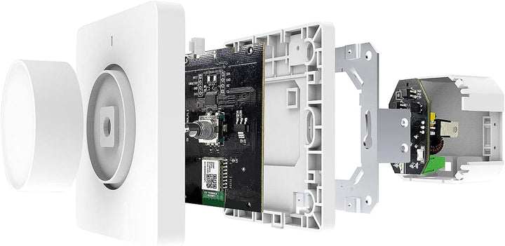 Luminea Home Control WLAN Dimmer Schalter: 4er-Set WLAN-Unterputz-Lichtschalter & Dimmer, Dreh- & Dr