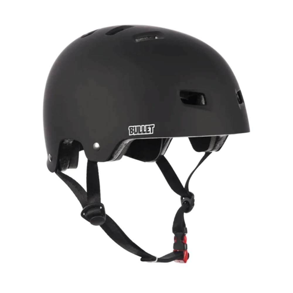 Bullet Deluxe Helmet T35 Youth 49-54 cm Skateboardhelm für Kinder Einheitsgrösse Schwarz (matt schwa