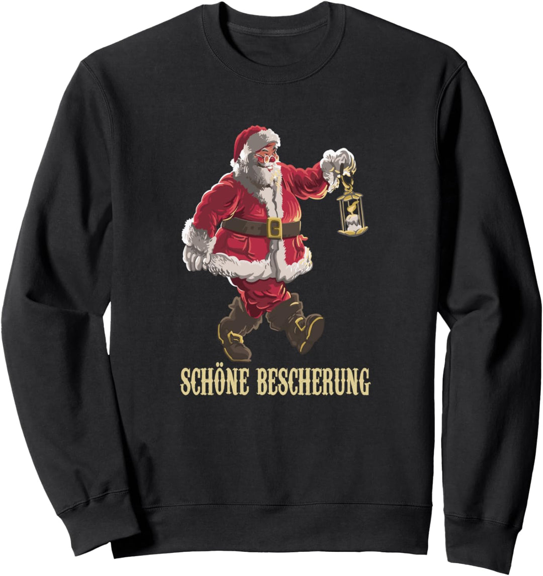 Frohe Weihnachten Schöne Bescherung, Weihnachtsmann Sweatshirt