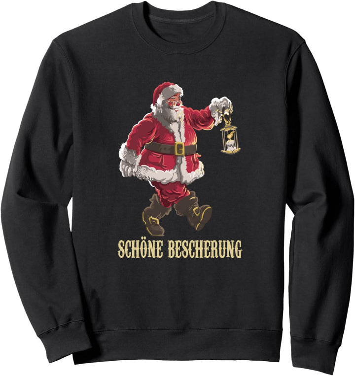 Frohe Weihnachten Schöne Bescherung, Weihnachtsmann Sweatshirt
