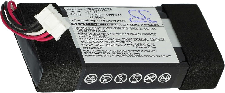 vhbw Akku kompatibel mit Sony SRS-X33 Lautsprecher Boxen Speaker (1900 mAh, 7,4 V, Li-Polymer)