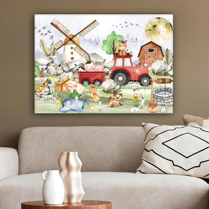 MuchoWow© Leinwand 70x50 cm Deko Schlafzimmer Aesthetic Leinwandbilder Wohnzimmer Gemälde Foto Gesch