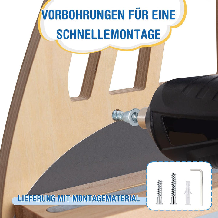 Todeco Tonie-Regal für Toniebox Hörfiguren, Magnetische Aufbewahrung für 20-25 Tonie, Perfekte Tonie
