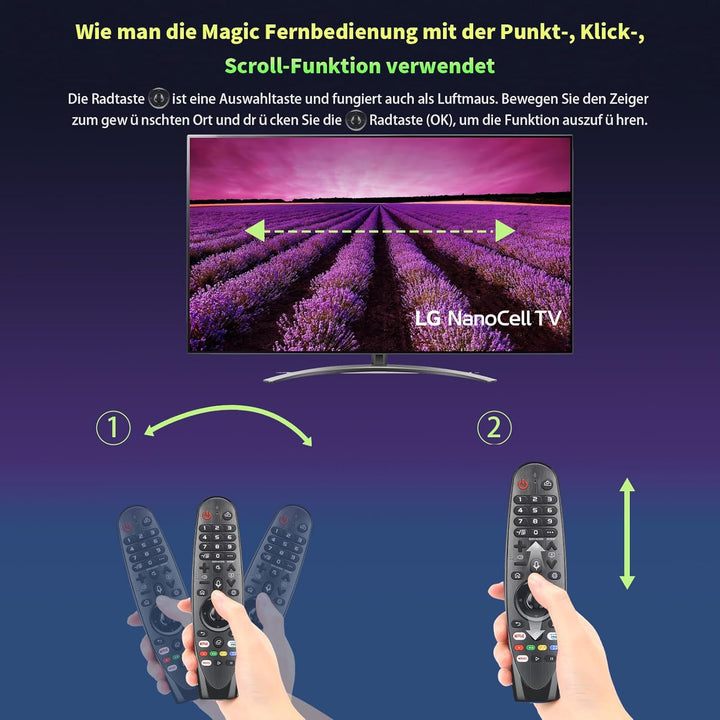 Gvirtue Magic Fernbedienung für LG TV Fernbedienung für LG MR20GA AKB75855501 MR19BA MR18BA Magic Re