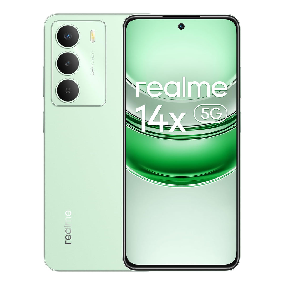 realme 14x 5G Smartphone 8+256GB, Green, 6.67 Zoll Bildschirm, 120Hz Display, 5000mAh Akku, 50MP KI-