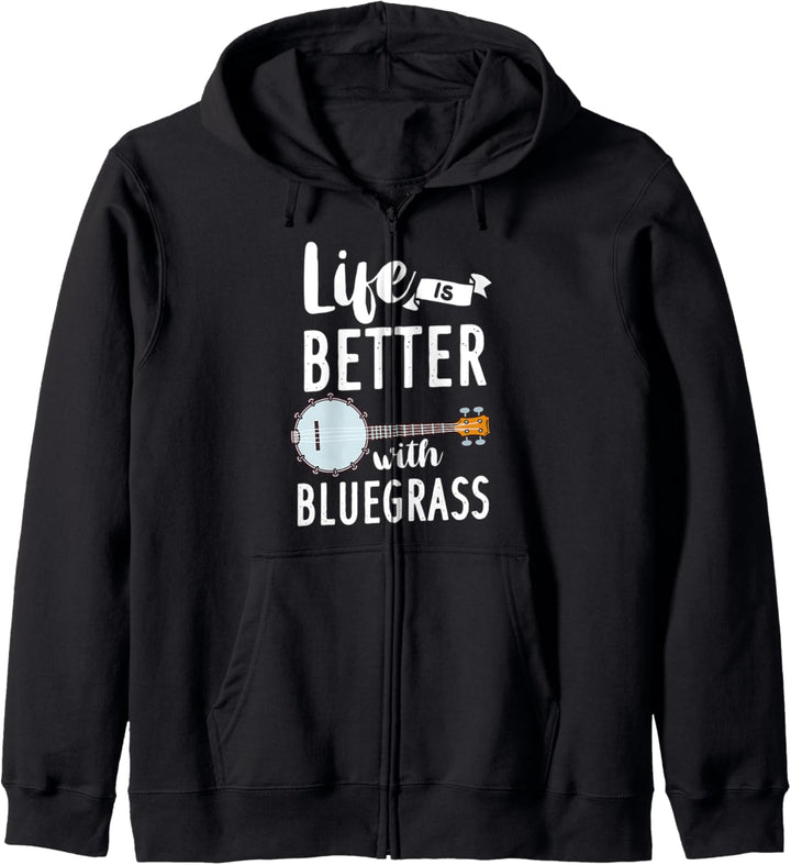 Banjo Bluegrass Musikgitarre Kapuzenjacke
