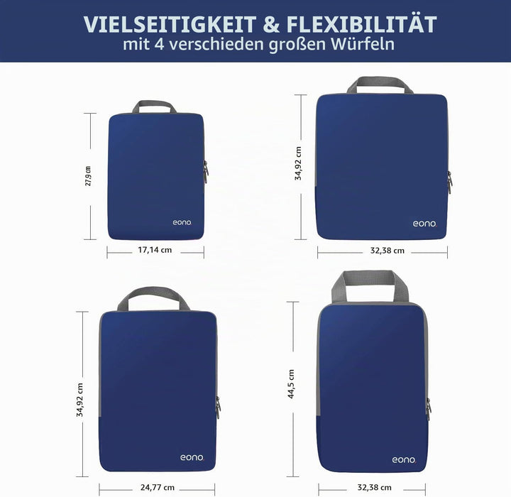 Eono Komprimierbaren Packwürfeln zur Organisation Ihres Reisegepäcks, Compression Packing Cube, Pack