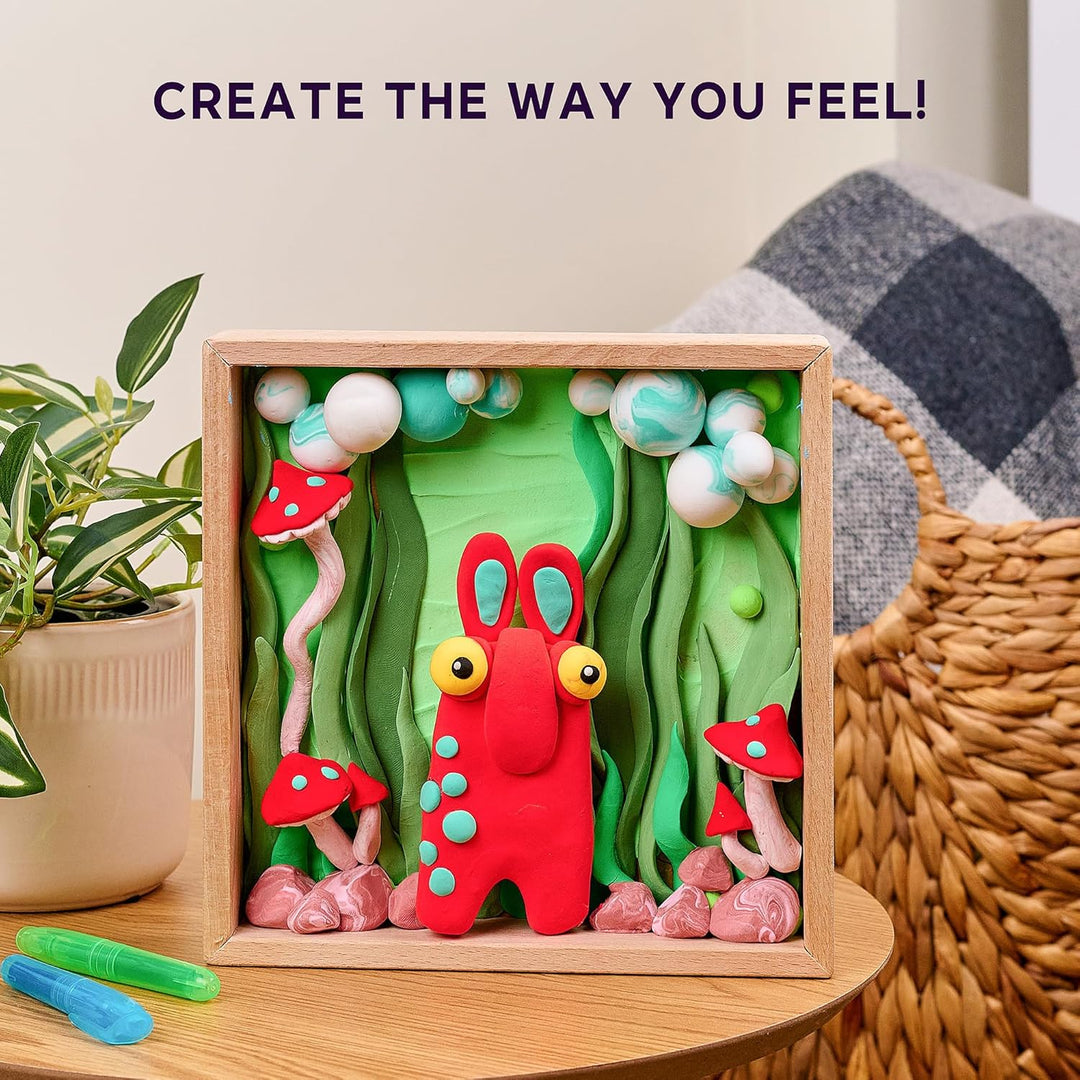OKTO Mommy Troll/Air Clay Kunst im Holzdekor
