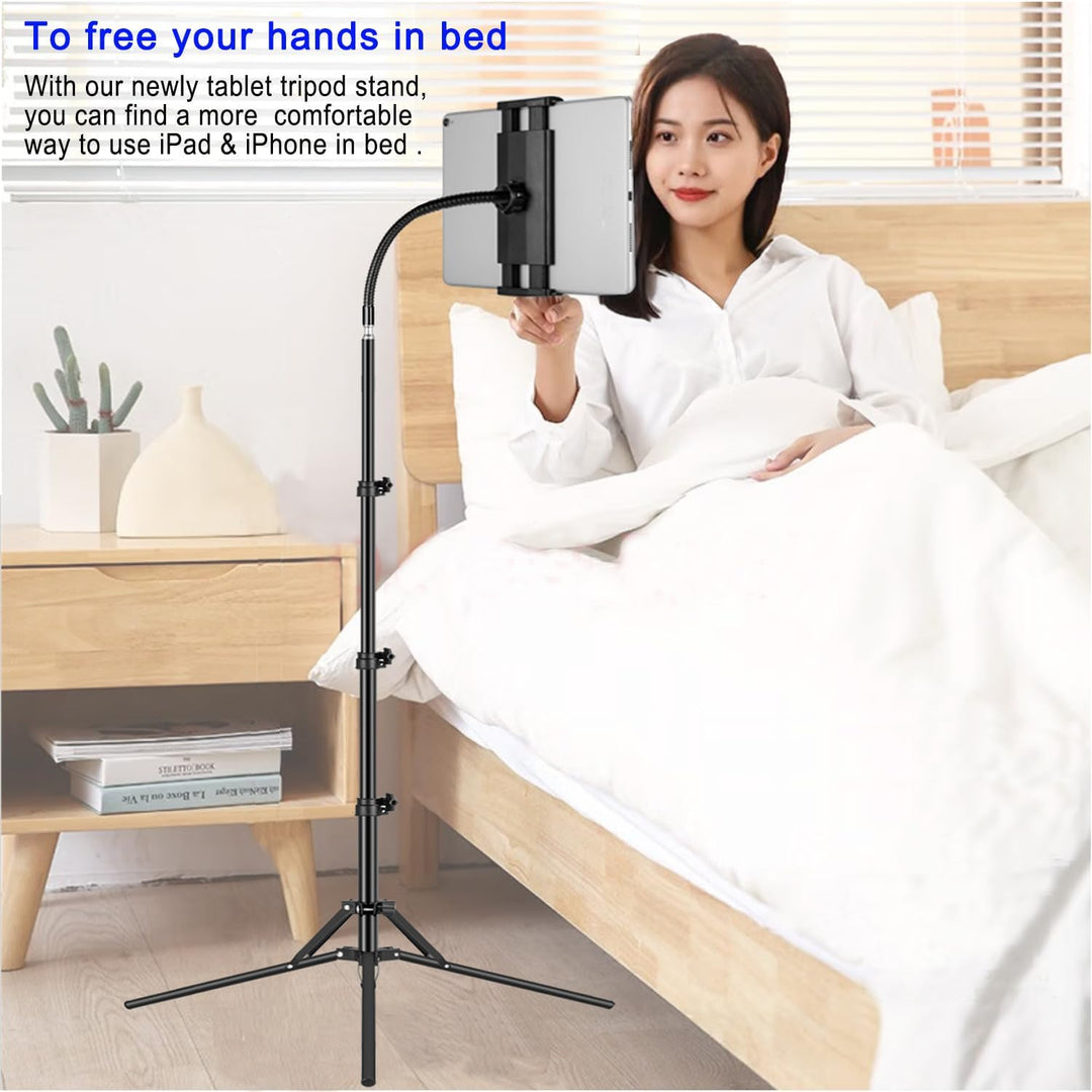 Tablet Stativ Halterung, Tablet Ständer - Höhenverstellbar bis 67” Halter Stativ für 2023 iPad Air M