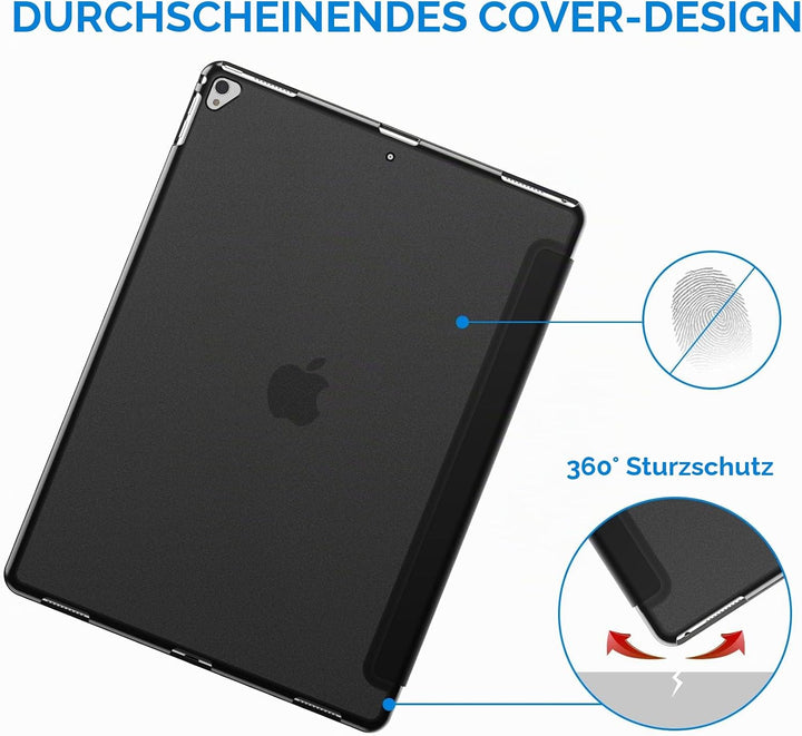 JETech Hülle für iPad Pro 12,9 (1. und 2. Generation, Modell 2015 und 2017), Schutzhülle mit Auto Sc