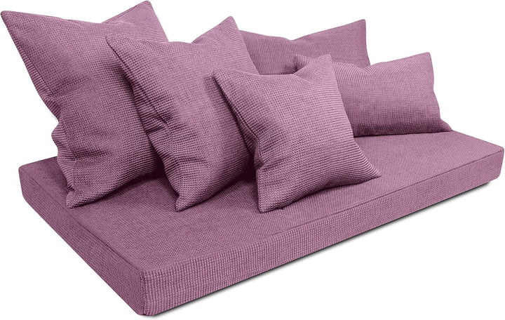 npluseins 2er Pack Kissenhüllen mit Struktur-Muster - Polsteroptik 617.767, 1 Pack (2 Stück) - Kisse