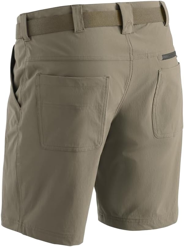 Maier Sports Herren Wanderhose Nil Short M, kurze Outdoor-Hose mit Gürtel, 5 Taschen bieten viel Sta