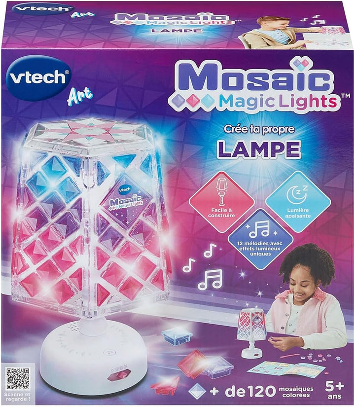 VTech - Mosaic Magic Lights Lampe – Mosaik-Set für Kinder – Lampe für Schlafzimmer personalisierbar