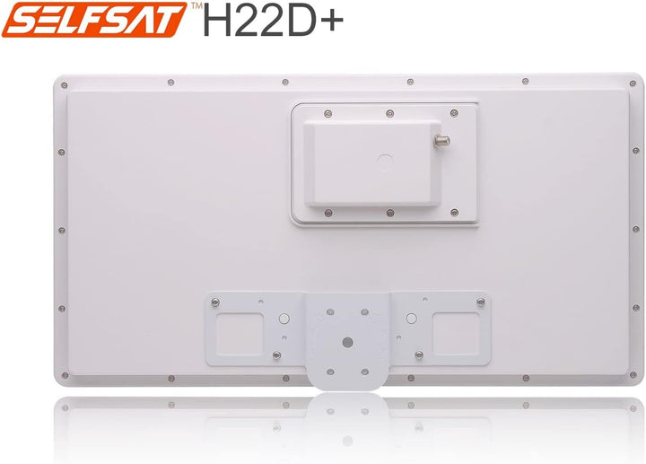 Selfsat H22D1+ 1 TV Teilnehmer SAT Flachantenne Flat + Fensterdurchführung + Kabel Full HD 4K