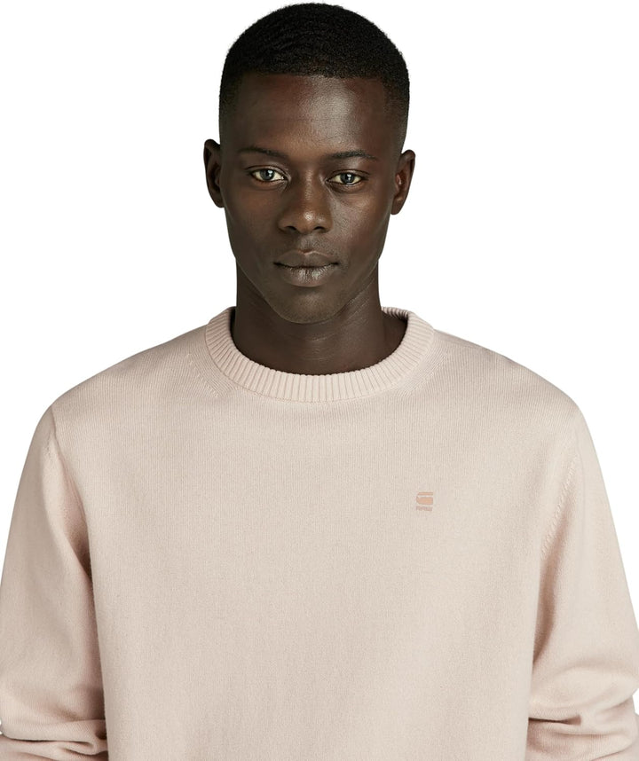 G-STAR Herren Premium Core Knitted Sweater M Beige (Whitebait D21931-d563-1603), M Beige (Whitebait