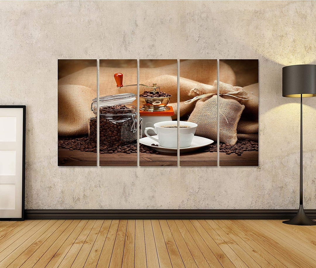 islandburner Bild auf Leinwand Krug Kaffee Kaffeetasse für Küche Bilder Wandbilder Poster Leinwand 1