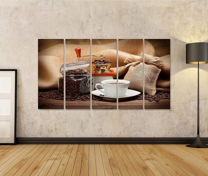 islandburner Bild auf Leinwand Krug Kaffee Kaffeetasse für Küche Bilder Wandbilder Poster Leinwand 1