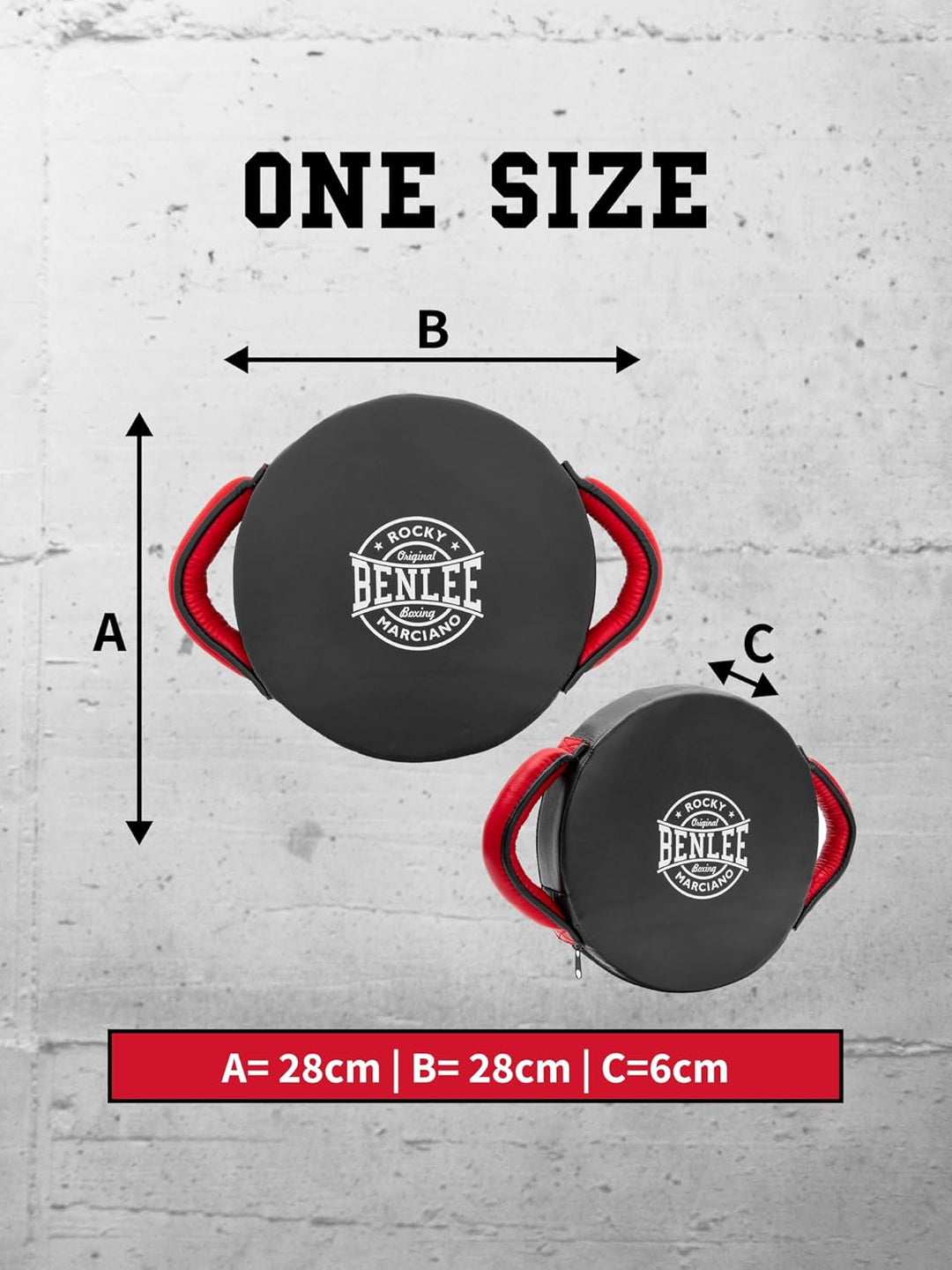 Benlee Schlagpolster Kunstleder Potenza Black/Red Einheitsgrösse, Black/Red Einheitsgröße