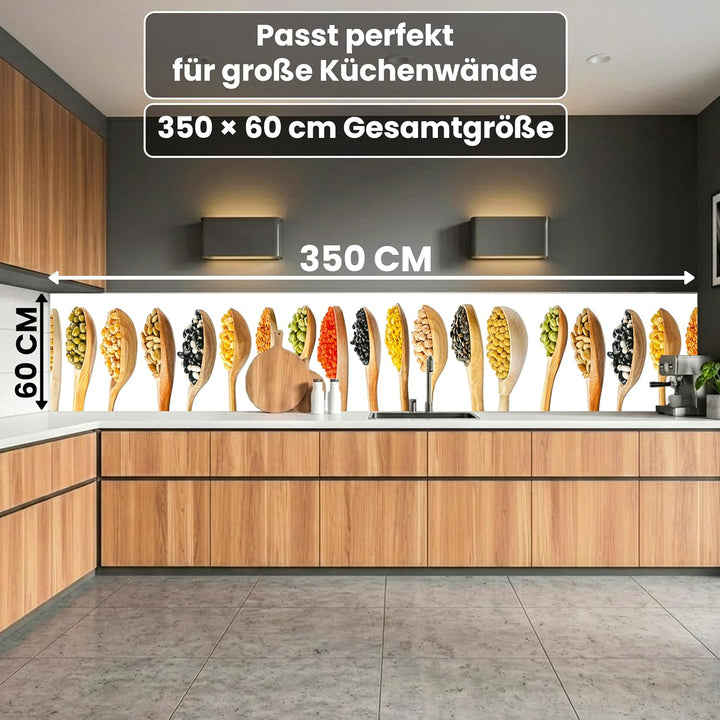 DIMEX Küchenrückwand Folie selbstklebend LÖFFEL | Klebefolie - Dekofolie - Spritzschutz für Küche |