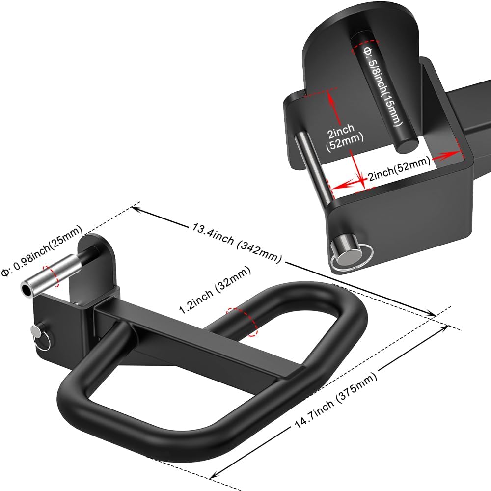 SELEWARE Multi Grip Dip-Stangenaufsatz für 2 x 2 oder 3 x 3 Zoll mit 1 oder 5/8 Zoll Loch Power Rack