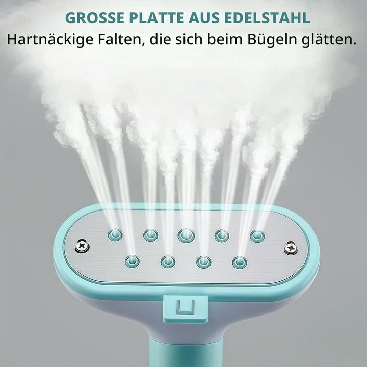 Steamer Dampfglätter, 1800W Doppelbügelstange Standdampfglätter, Dampfglätter mit 1.9L Wassertank, B