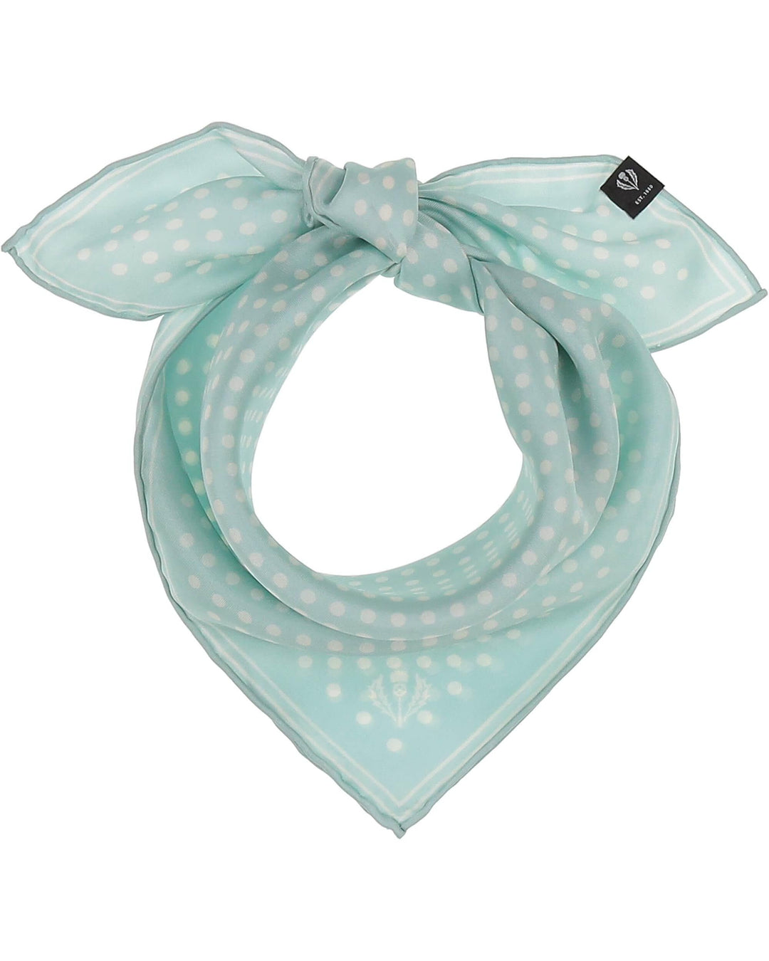 FRAAS Halstuch Damen gepunktet - 51 x 51 cm Grösse - Nickituch Seide - Seidentuch für Damen mit Polk